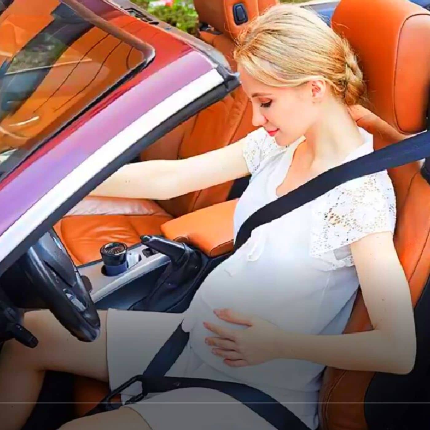 Ceinture de sécurité de grossesse, ceinture de sécurité pour ceinture de  sécurité pour les mamans enceintes, confortable et sûre, protège le bébé à